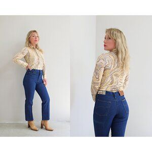 1970's Deadstock, New With Tags Vintage Sedgefield Dark Wash Jeans XS/SM 29"